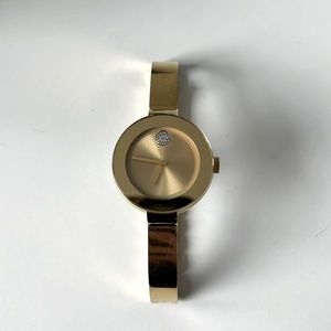 Movado Bold bangle watch in gold